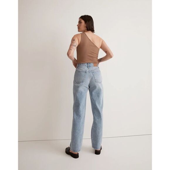 Madewell Supima Rib One-Shoulder Tank in Stable/brown - Picture 3 of 10